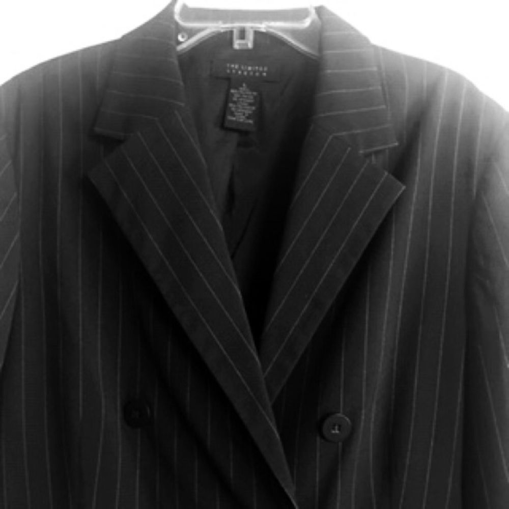 The Limited Stretch Double-Breasted Jacket L NWOT